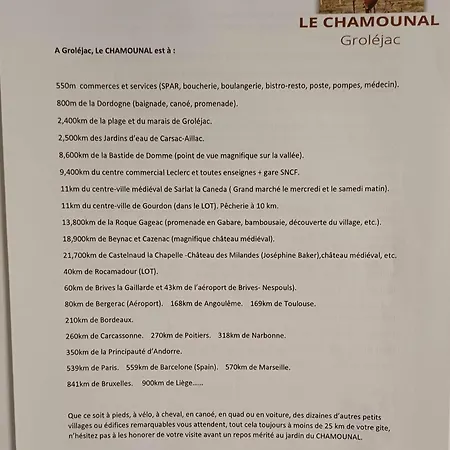 Casa vacanze Le Chamounal Groléjac